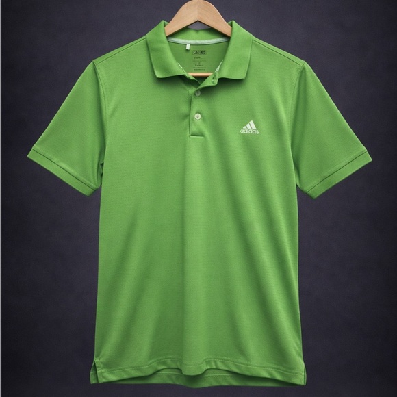 adidas Other - Adidas Golf Polo Mens Medium Green Climalite Performance Athletic Shirt